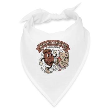 Kakao Wahrheit Ernährung Gesundheit - Bandana - Weiß - Vorne