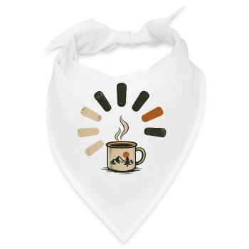 Dampfende Kaffeetasse - Bandana - Weiß - Vorne