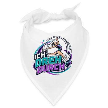 Ich Dreh Durch - Gymnastik & Tanz Vibe Rhönrad  - Bandana - Weiß - Vorne