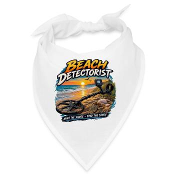 Strand-Detektor-Metall-Detektor-Schatzsuche- - Bandana - Weiß - Vorne