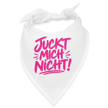 Juckt mich nicht! - cooler Spruch - Bandana - Weiß - Vorne