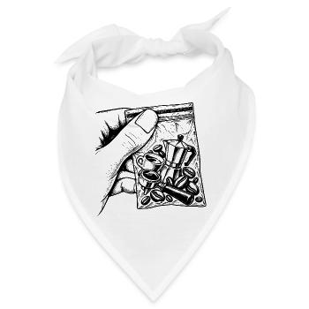 Barista Kaffee-Duftbeutel Koffein-Humor-Geschenk - Bandana - Weiß - Vorne