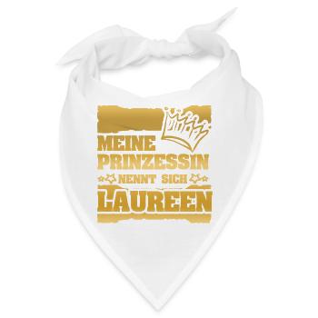 Spruch Laureen - Bandana - Weiß - Vorne
