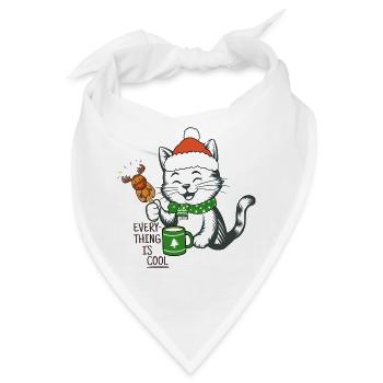 Nikolaus  - Bandana - Weiß - Vorne