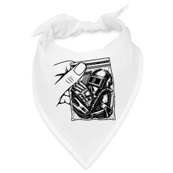 Addiction Soudure – Masken- und Gan Schweißbeutel - Bandana - Weiß - Vorne