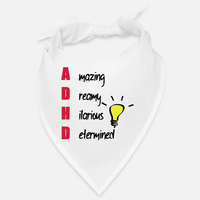 ADHD / ADHS Support Geschenk - Bandana - Weiß