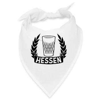 Hessen Lorbeerkranz - Bandana - Weiß - Vorne