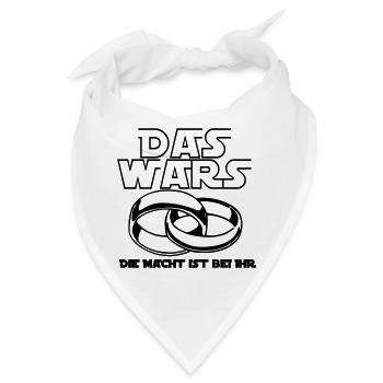 Junggesellenabschied ,JGA - das wars .(25) - Bandana - Weiß - Vorne
