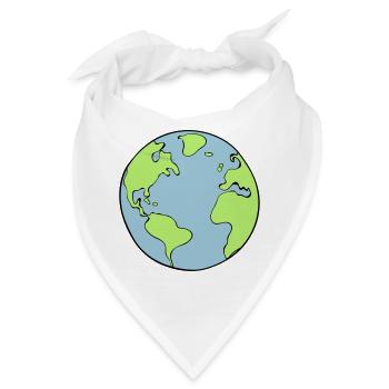 Erde - Bandana - Weiß - Vorne
