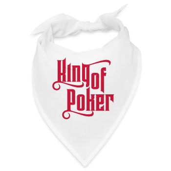 Poker - Bandana - Weiß - Vorne