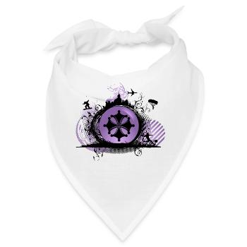 croix_occitane2_violet - Bandana - Weiß - Vorne