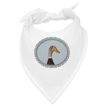 Laufente im rahmen - Bandana - Weiß - Vorne