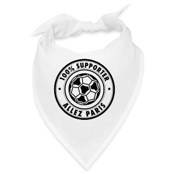 100 Prozent SUPPORTER PARIS - Bandana - Weiß - Vorne