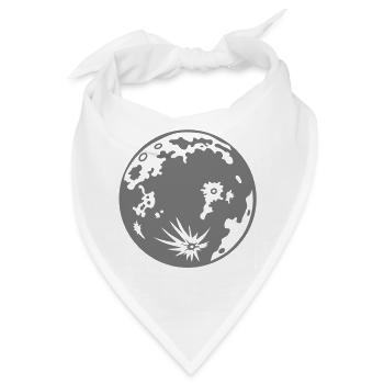 Mond - Bandana - Weiß - Vorne