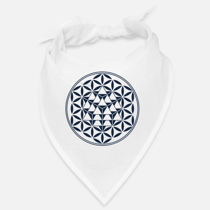 Vector Equilibrium, Sacred Geometry - Bandana - white
