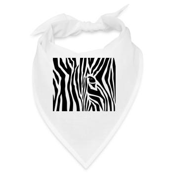 Zebrastreifen / zebra stripes (3c) - Bandana - Weiß - Vorne