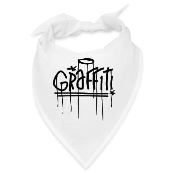 graffiti - Bandana - Weiß - Vorne