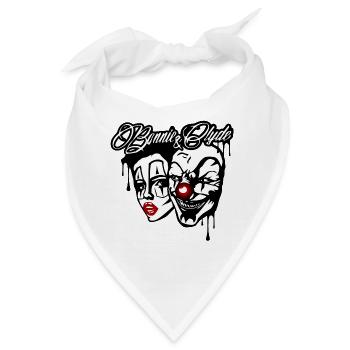 bonnie und clyde liebe paar valentinstag sticker - Bandana - Weiß - Vorne