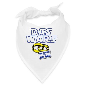 Junggesellenabschied , das wars die macht .(25) - Bandana - Weiß - Vorne