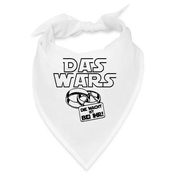 Junggesellenabschied - das wars die macht ist (25) - Bandana - Weiß - Vorne
