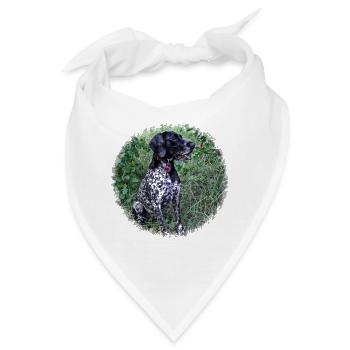 Jagdhund Deutsch Kurzhaar - Bandana - Weiß - Vorne