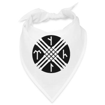 Turk Tengri - Bandana - Weiß - Vorne