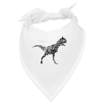 Dino - Bandana - Weiß - Vorne