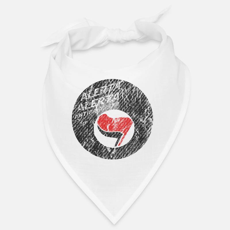 billard antifa - Bandana - blanc
