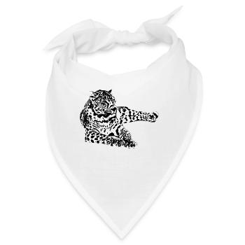 Leopard - Bandana - Weiß - Vorne
