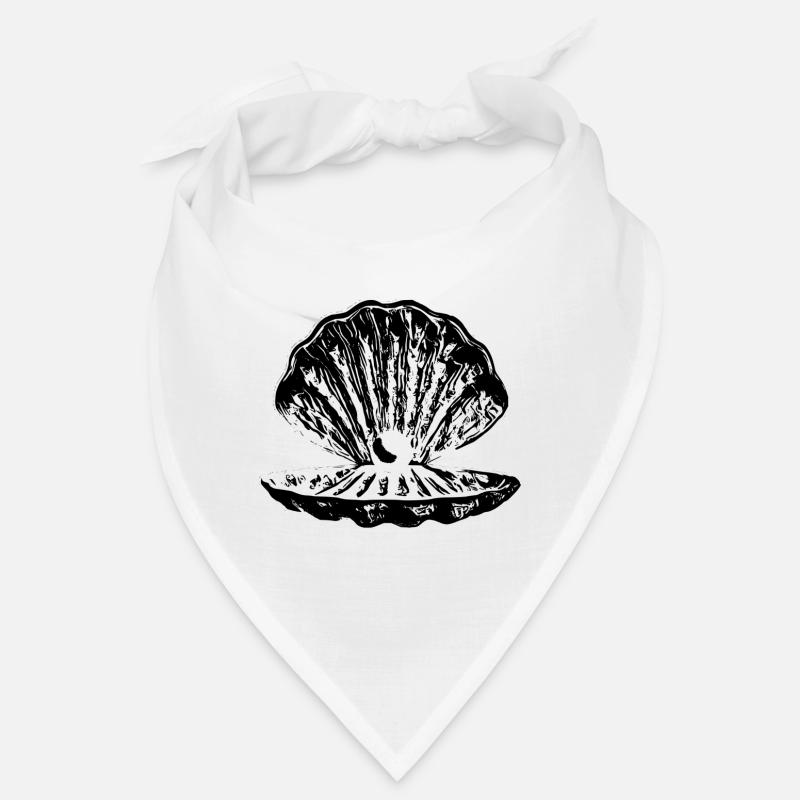 Shell with pearl Bandana