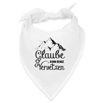Glaube - Bandana - Weiß - Vorne