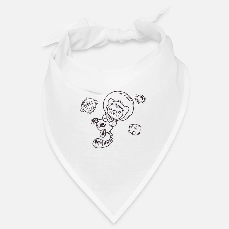 Chat dans l'espace Bandana
