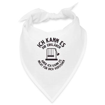 Physiker. Newtonpendel. Kugelpendel. - Bandana - Weiß - Vorne