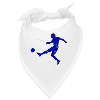 Fußball Freizeit Geschenk Fußballer - Bandana - Weiß - Vorne