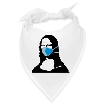 Eingeschränkte Mona Lisa 1 - Bandana - Weiß - Vorne
