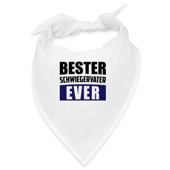 Schwiegervater Bester Beste Coole Geschenkidee - Bandana - Weiß - Vorne