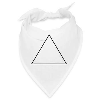 Dreieck - Bandana - Weiß - Vorne