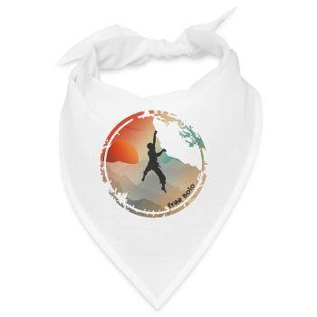 Kletterer free solo - Bandana - Weiß - Vorne