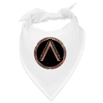 Sparta Lambda Symbol - Bandana - Weiß - Vorne