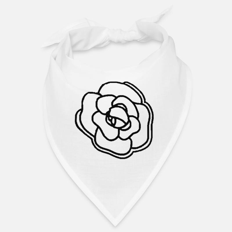 LycheeB croustillant fleur de camélia noir décrit Bandana