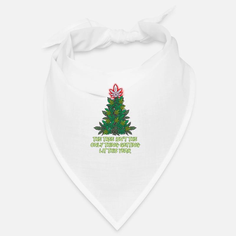 Weihnachtsbaum Weed Cannabis Marihuana Hanf Bandana