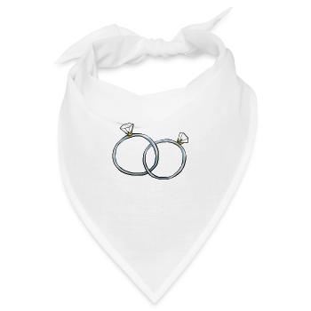Marriage Hochzeit Wife Couple - Bandana - Weiß - Vorne