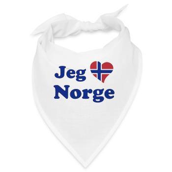 Ich liebe Norwegen - ich liebe Norwegen - Bandana - Weiß - Vorne