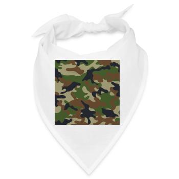 Muster Camouflage Flecktarn - Bandana - Weiß - Vorne