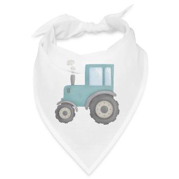 Trecker / Traktor - Bandana - Weiß - Vorne