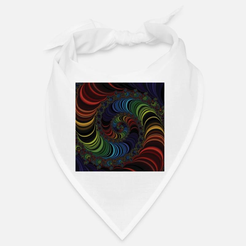 Fractal #X4 - Bandana - white