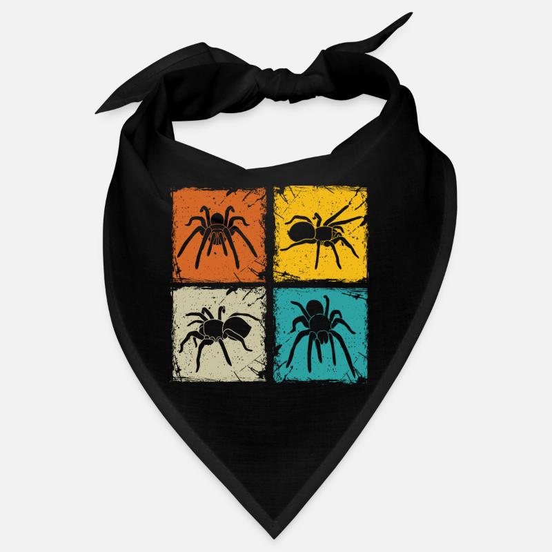 Tarantula retro squares spider lover tarantula Bandana