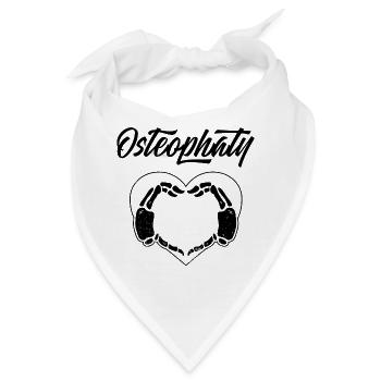 Osteopathie Osteopathen Chiropraktik Osteopath - Bandana - Weiß - Vorne