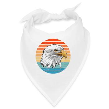Weißkopfseeadler - Bandana - Weiß - Vorne