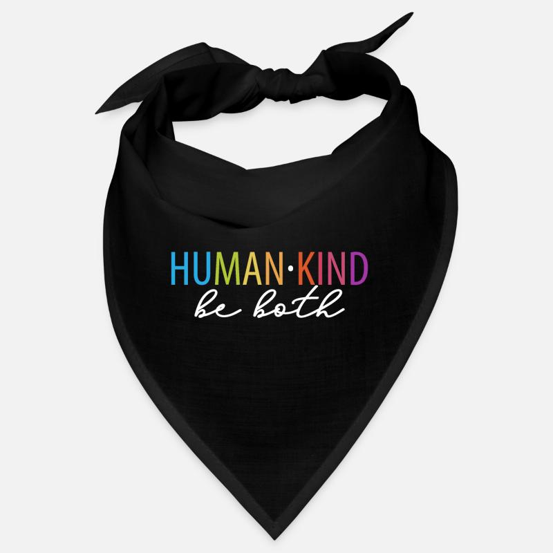 Human Kind Be Both Retro Rainbow Coloré Bandana